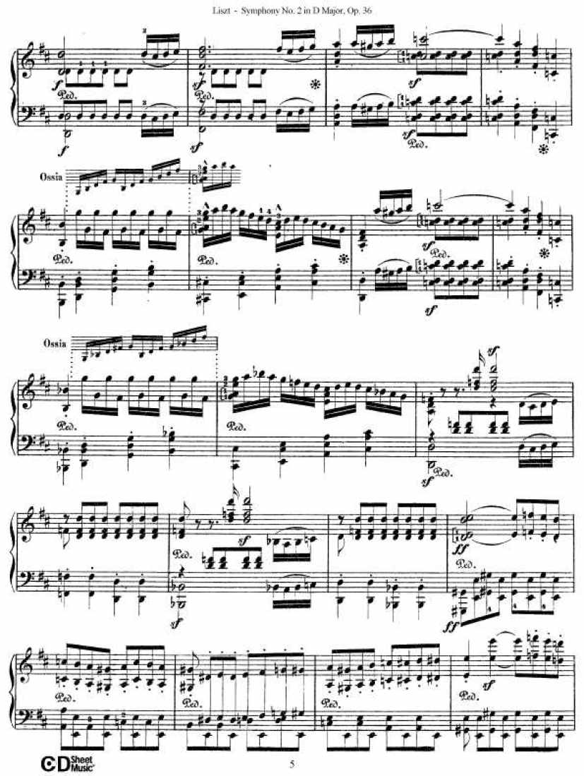 D大调第二交响曲 Symphony No.2 in D Major Op.36钢琴谱