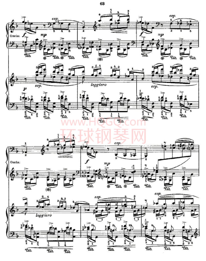 肖邦《练习曲》Fr.Chopin Op.25 No3钢琴谱