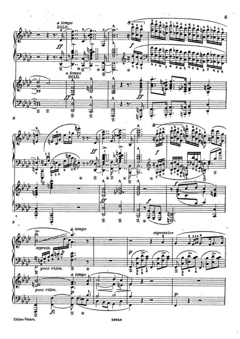 f小调钢琴协奏曲 Piano Concerto in f Minor Op.16钢琴谱