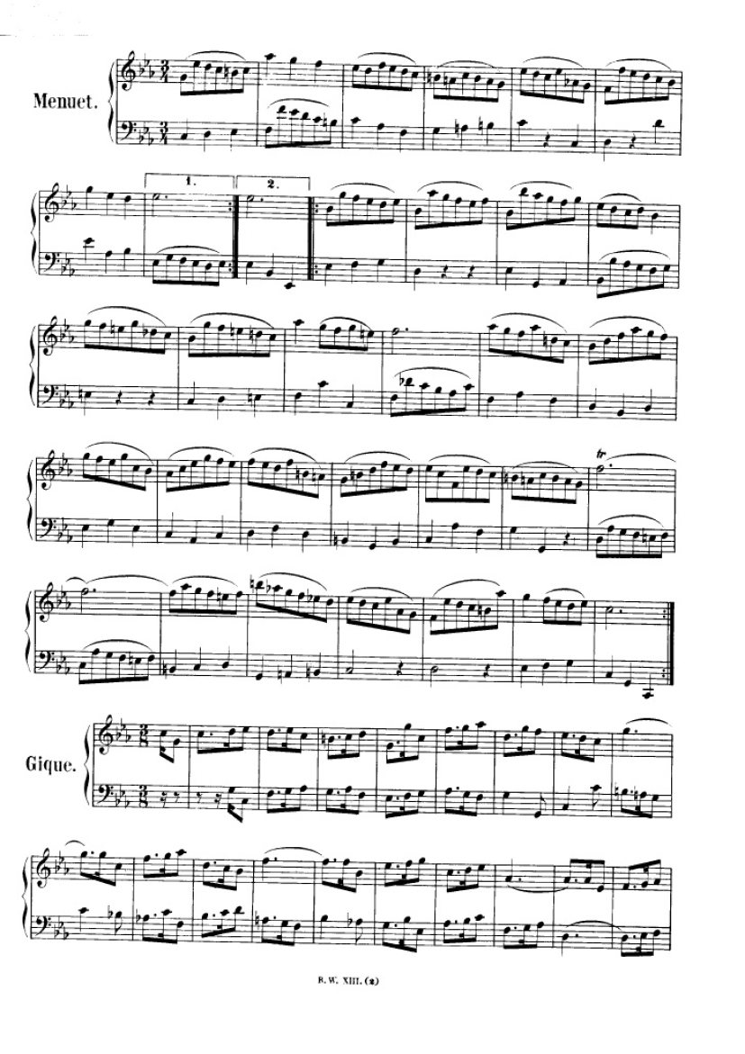 法国组曲 French Suites BWV 812钢琴谱