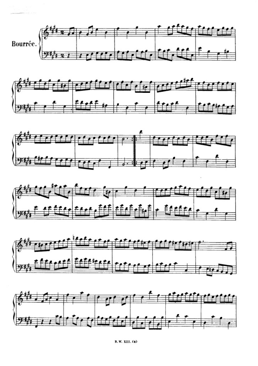 法国组曲 French Suites BWV 812钢琴谱