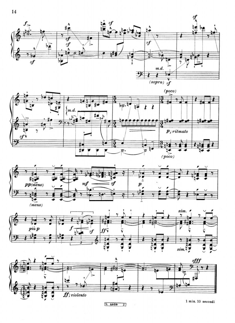 安娜莉贝拉的音乐手册 Quaderno Musicale di Annalibera钢琴谱