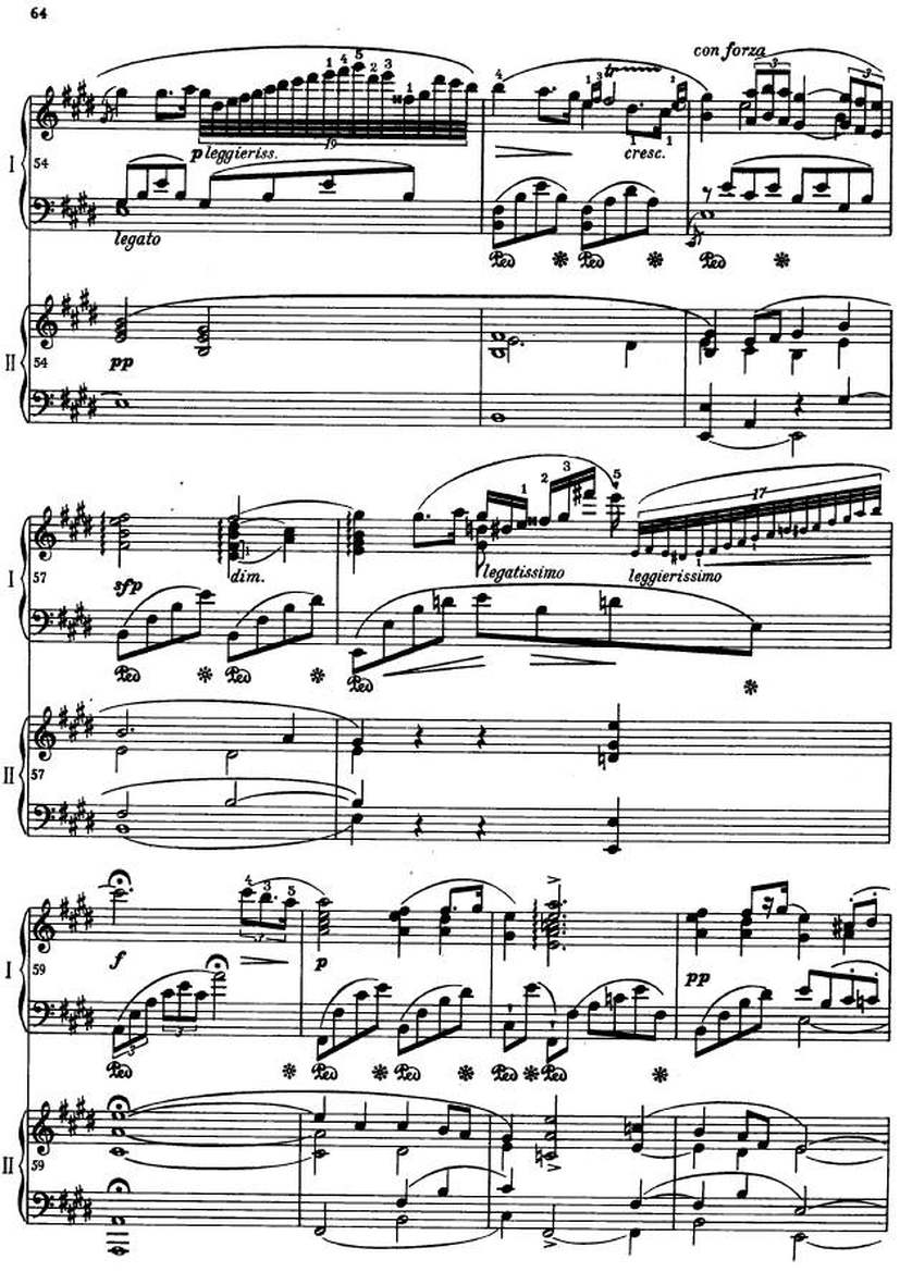 e小调第一钢琴协奏曲 Op.11 Piano Concerto No.1 in e Minor Op.11钢琴谱