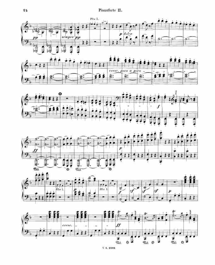 A大调第七交响曲 Symphony No.7 in A Major Op.92钢琴谱