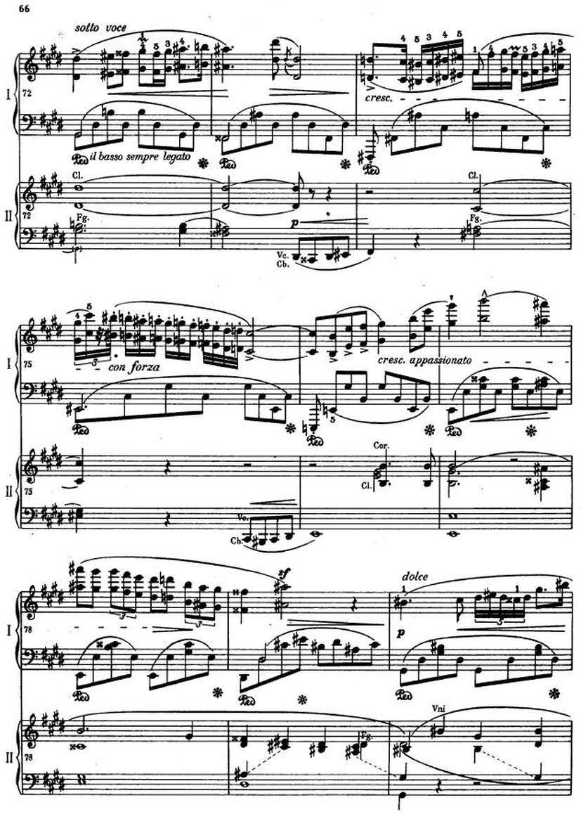 e小调第一钢琴协奏曲 Op.11 Piano Concerto No.1 in e Minor Op.11钢琴谱