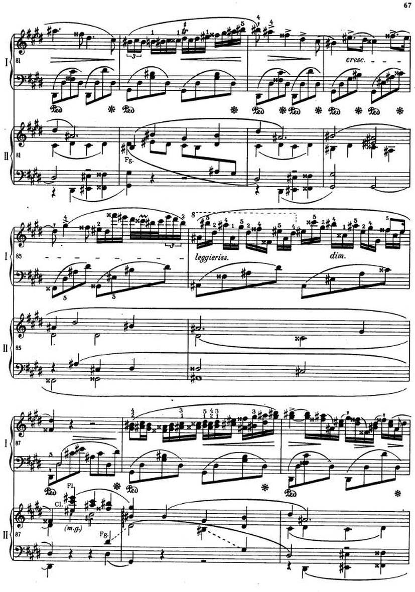 e小调第一钢琴协奏曲 Op.11 Piano Concerto No.1 in e Minor Op.11钢琴谱