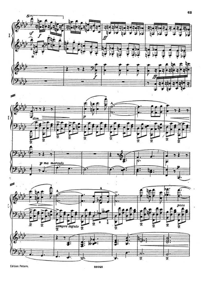 f小调钢琴协奏曲 Piano Concerto in f Minor Op.16钢琴谱