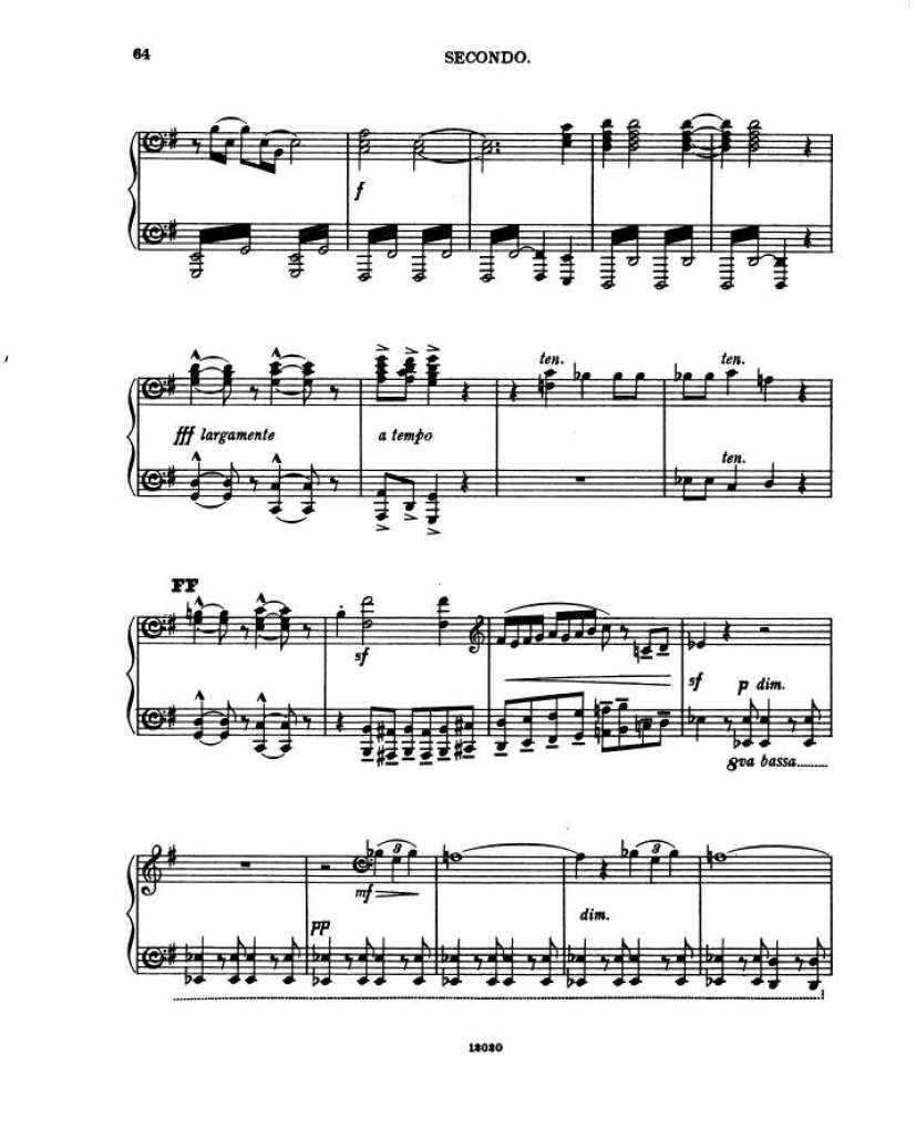 谜的变奏曲 Enigma Variations Op.36 Elgar,4钢琴谱