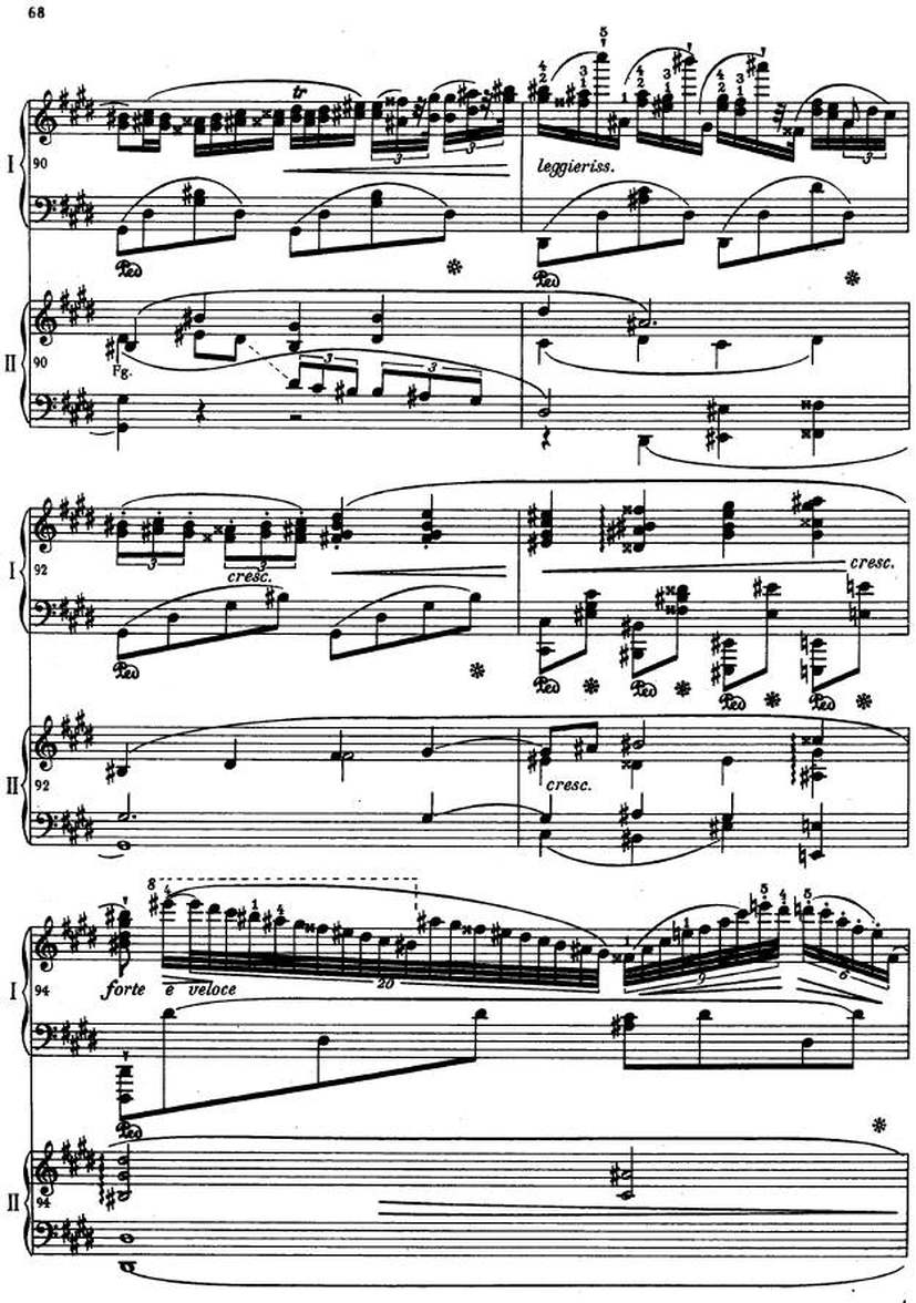 e小调第一钢琴协奏曲 Op.11 Piano Concerto No.1 in e Minor Op.11钢琴谱