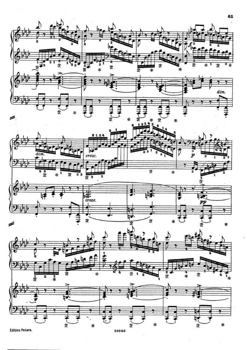 f小调钢琴协奏曲 Piano Concerto in f Minor Op.16钢琴谱