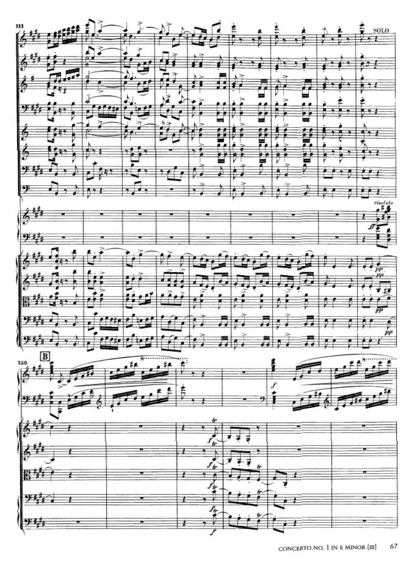 e小调第一钢琴协奏曲 Op.11 Piano Concerto No.1 in e Minor Op.11钢琴谱