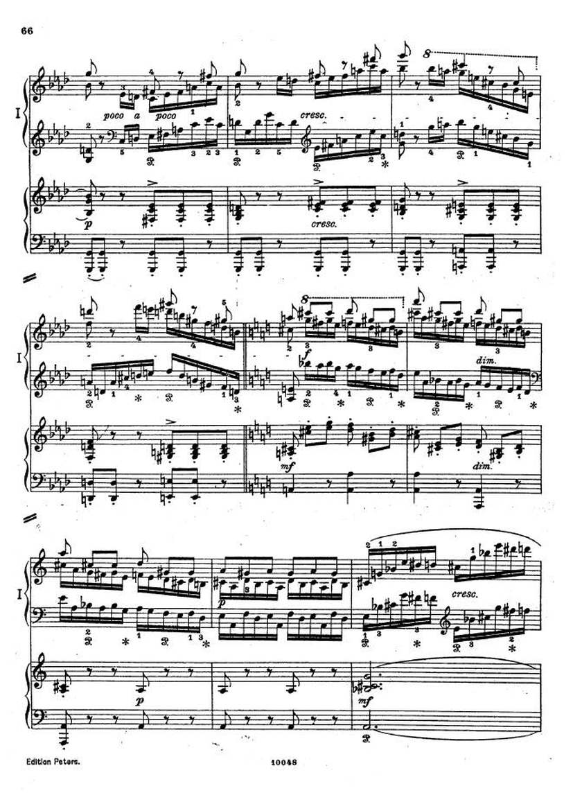 f小调钢琴协奏曲 Piano Concerto in f Minor Op.16钢琴谱