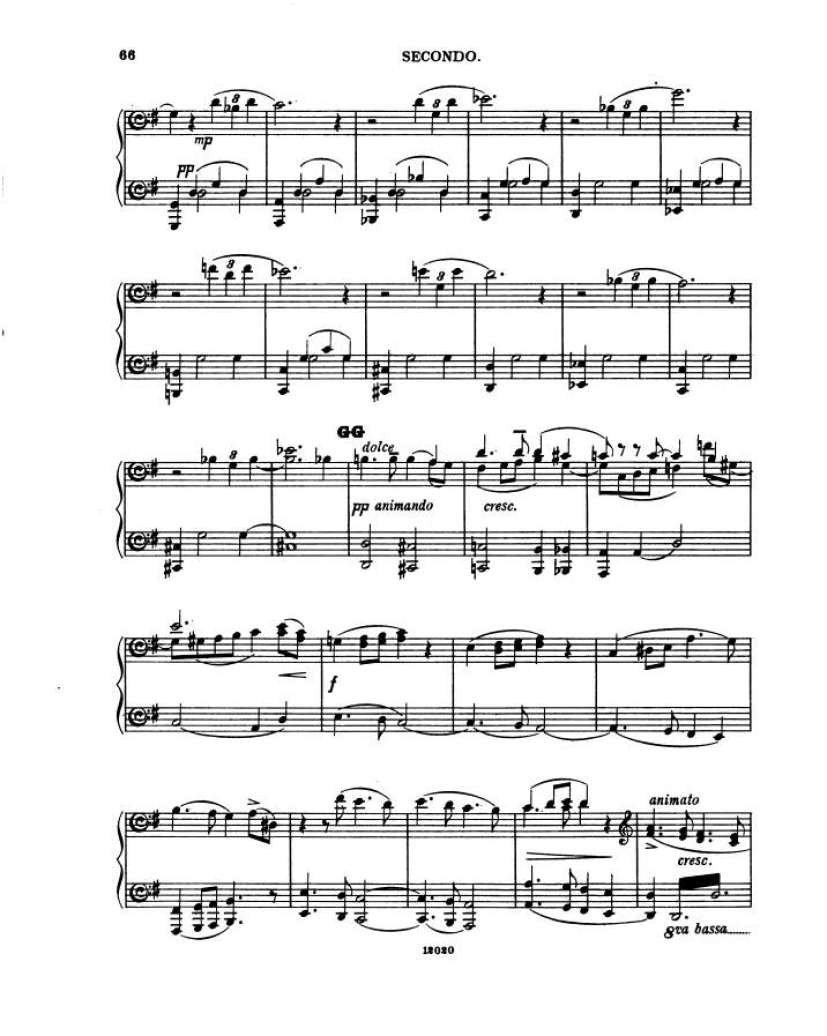 谜的变奏曲 Enigma Variations Op.36 Elgar,4钢琴谱