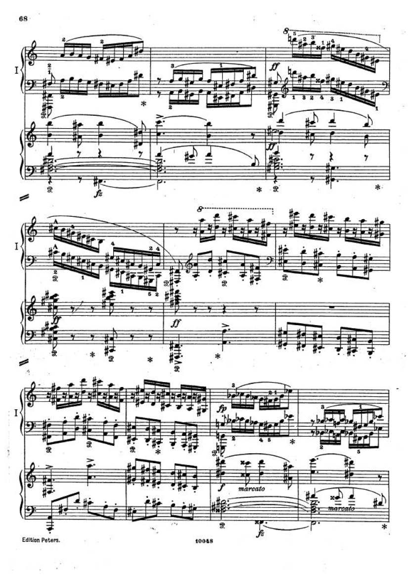 f小调钢琴协奏曲 Piano Concerto in f Minor Op.16钢琴谱