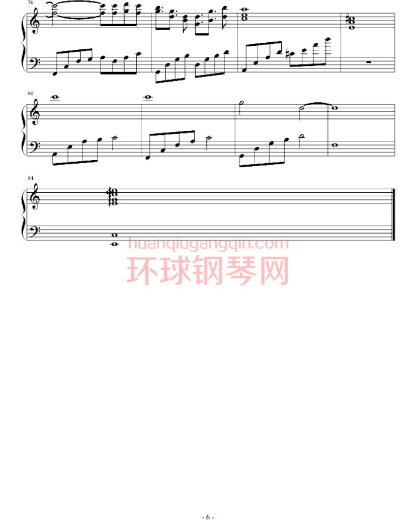 思念随想曲钢琴谱