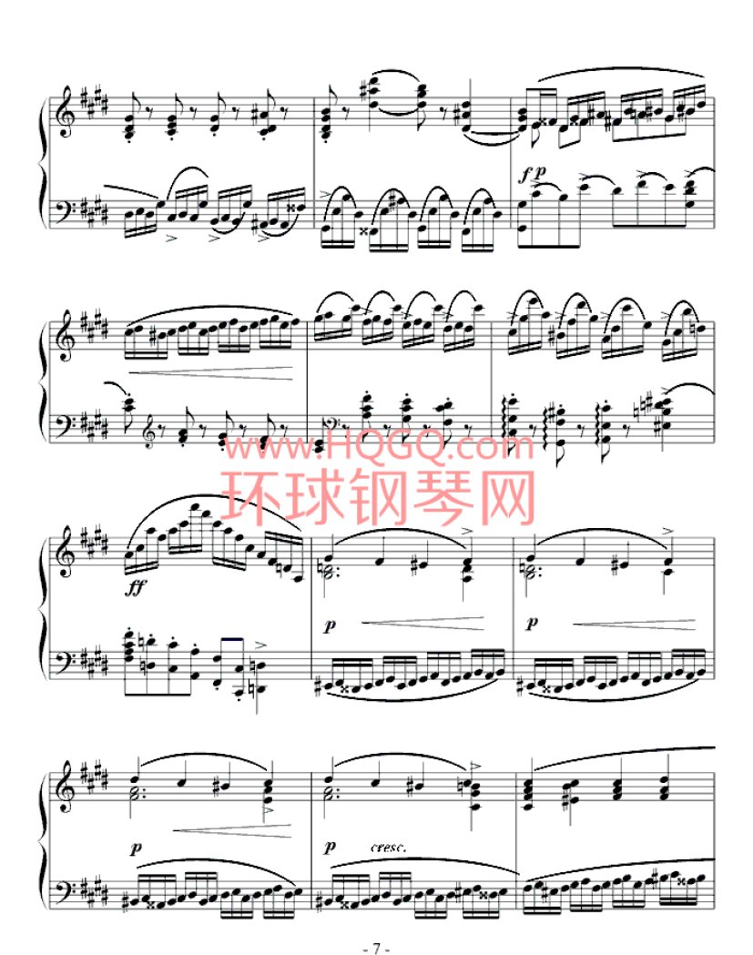 肖邦练习曲钢琴谱