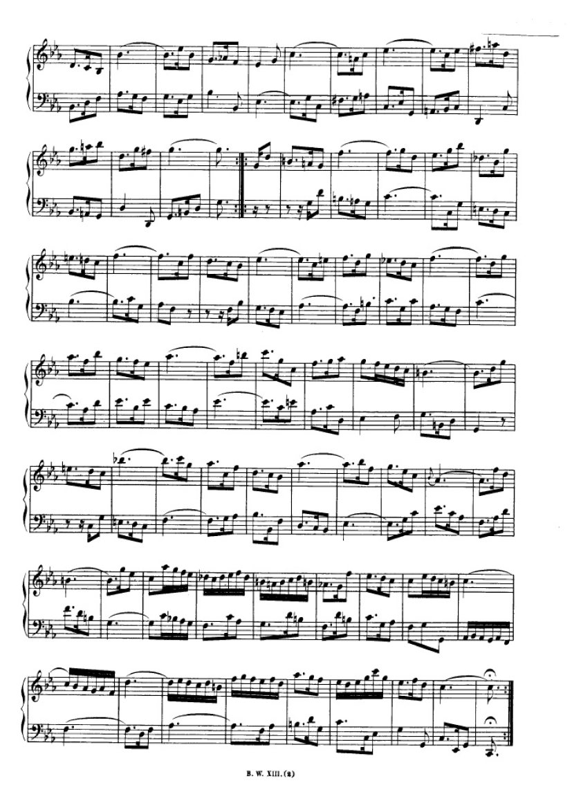 法国组曲 French Suites BWV 812钢琴谱