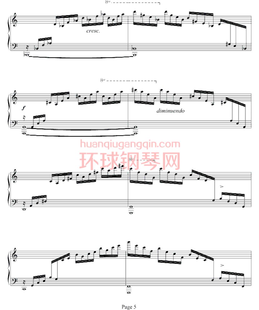 练习曲Op.10 No.1钢琴谱