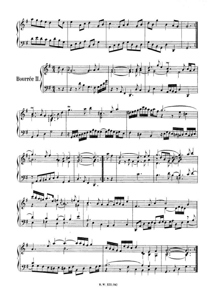 法国组曲 French Suites BWV 812钢琴谱