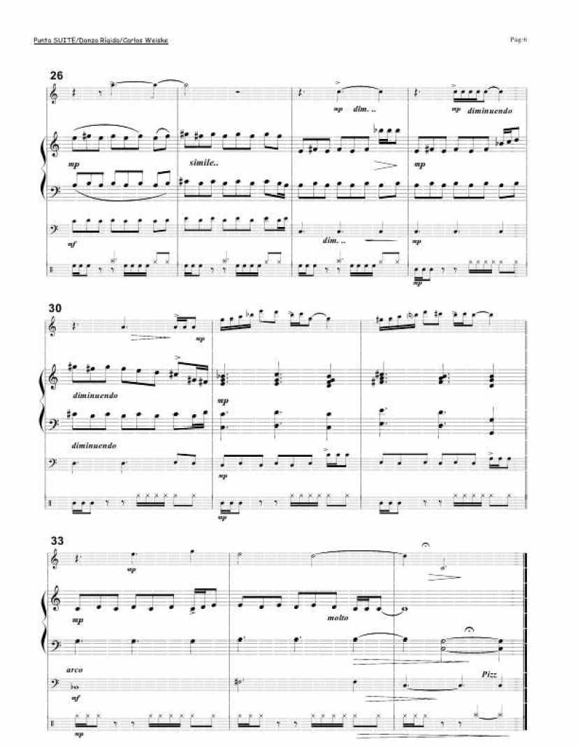 Punta Suite (Suite For Piano, Flute, Double Bass And Drums钢琴谱