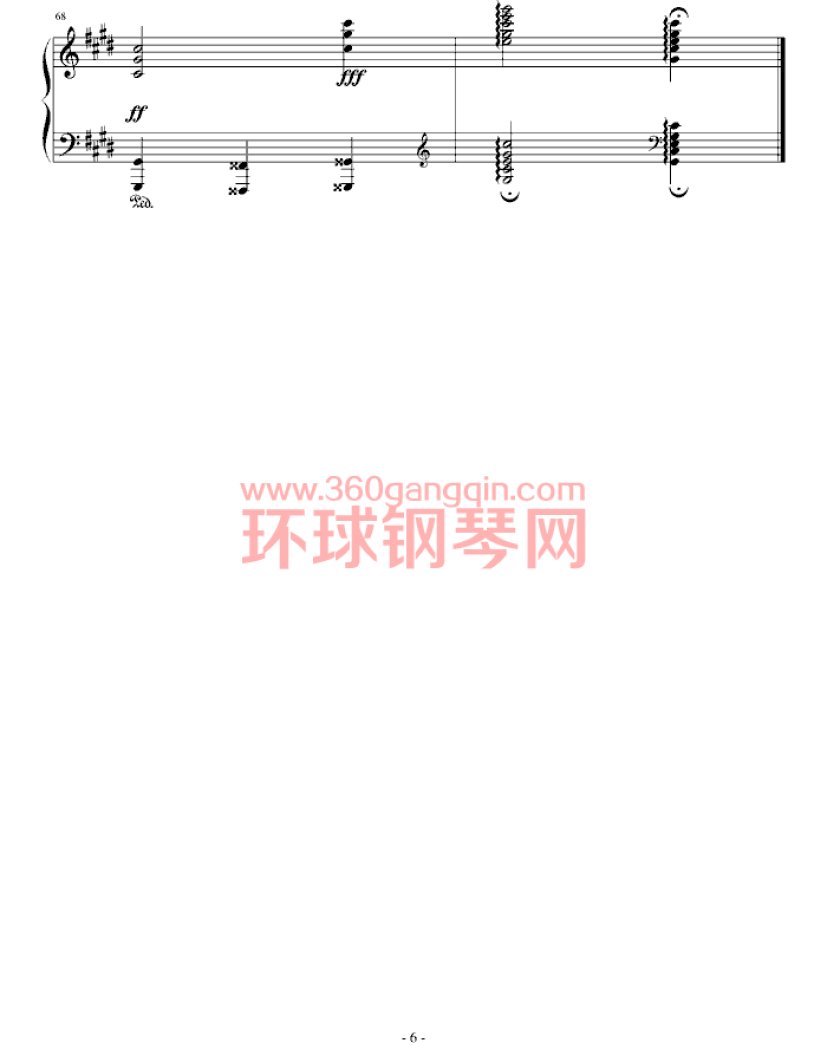 水晶（短琶音练习曲）钢琴谱