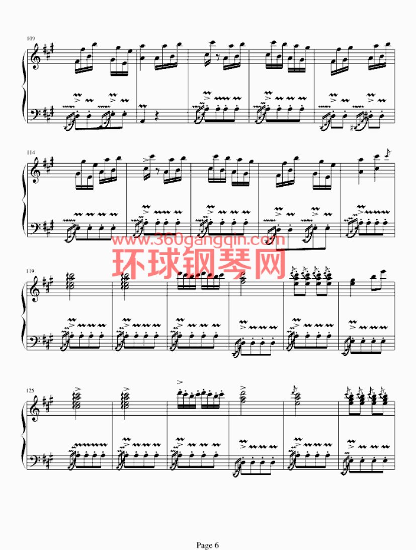 神经病进行曲钢琴谱