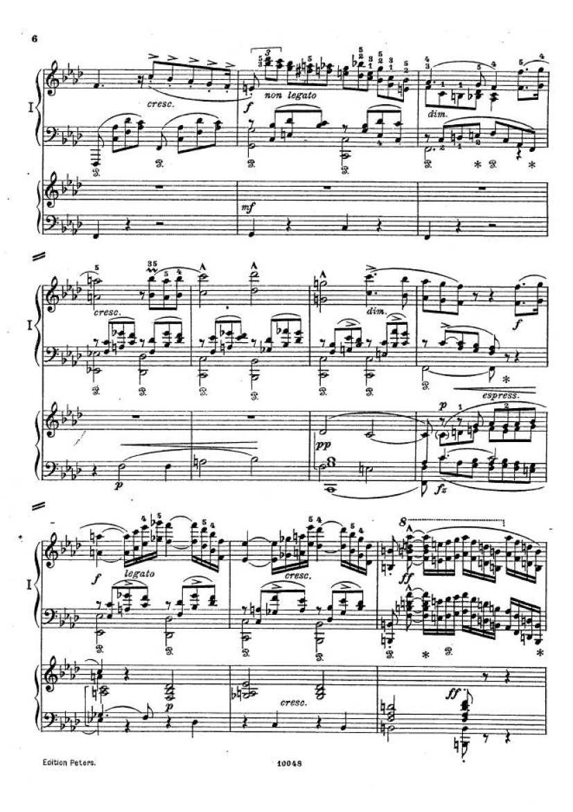 f小调钢琴协奏曲 Piano Concerto in f Minor Op.16钢琴谱