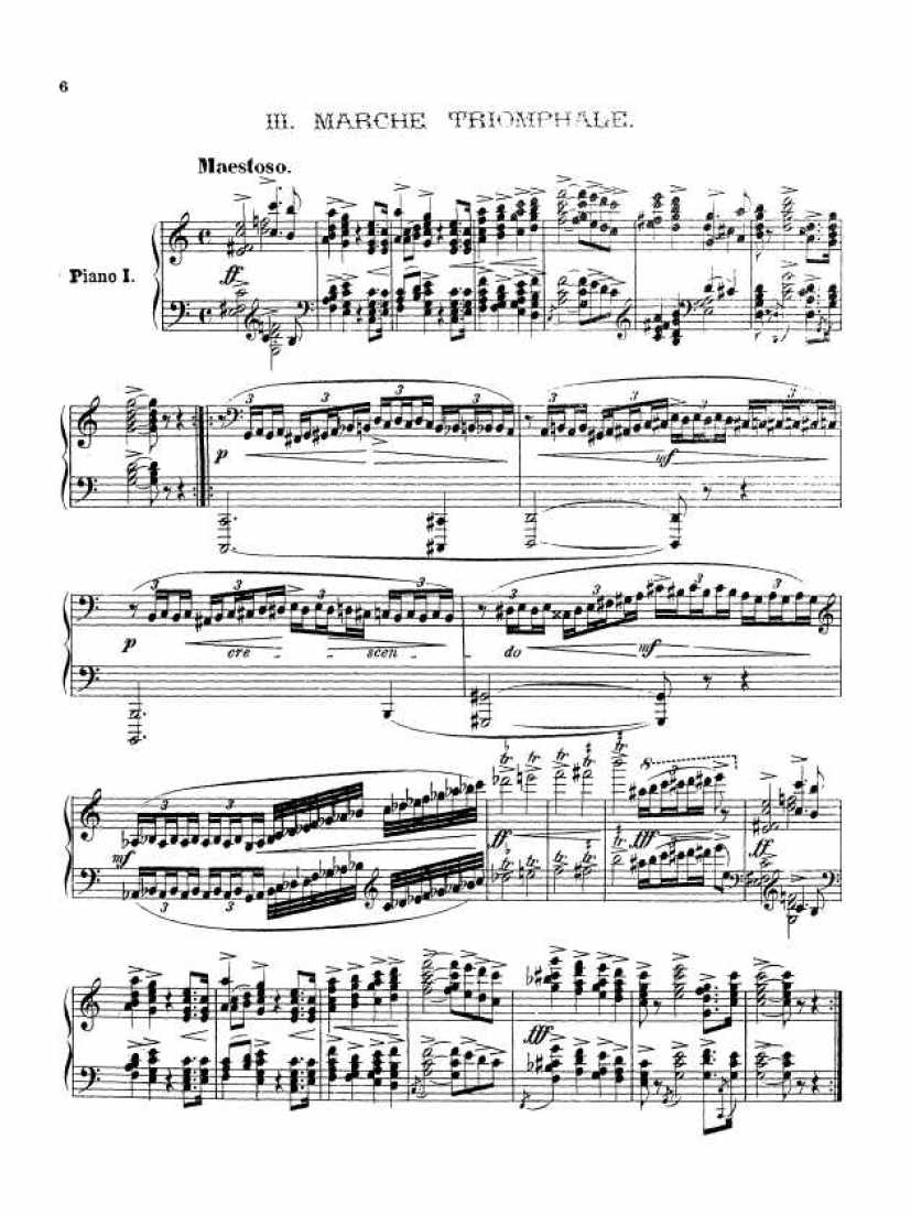 C大调第三组曲“变奏曲”Suite No.3 in C Major Op.33钢琴谱