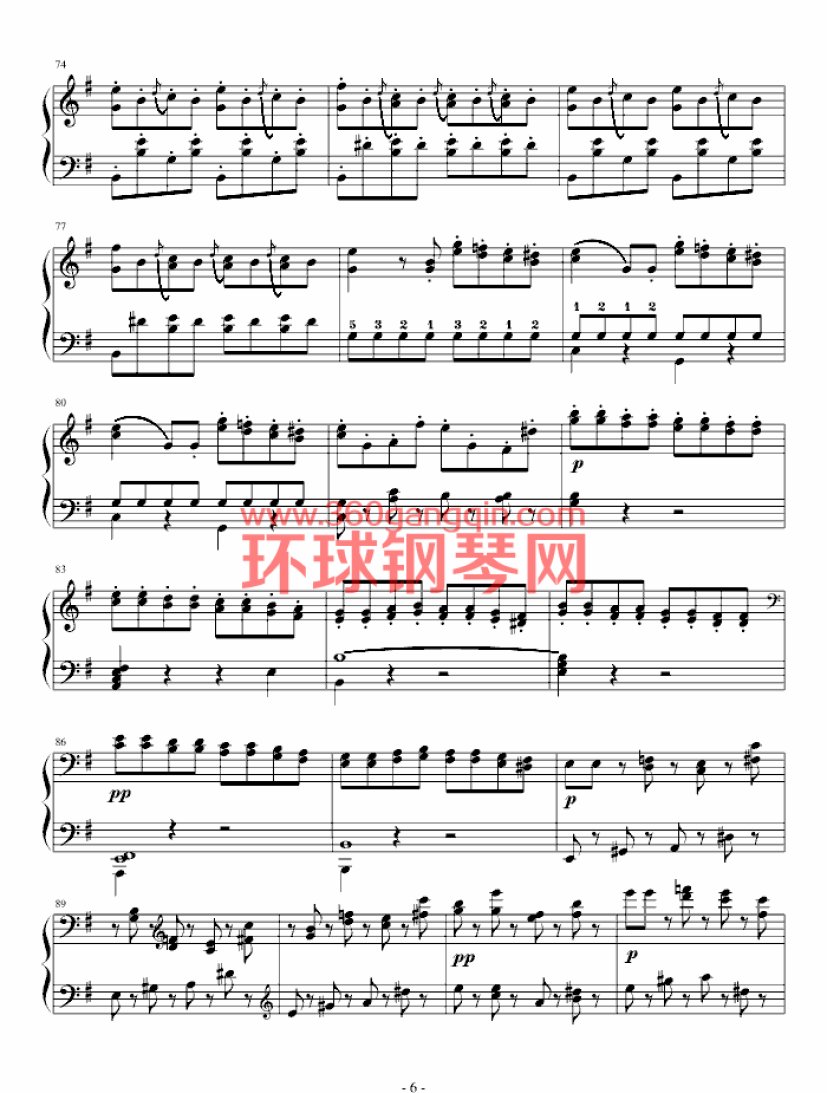 谐谑曲（Op.16 No.2）钢琴谱