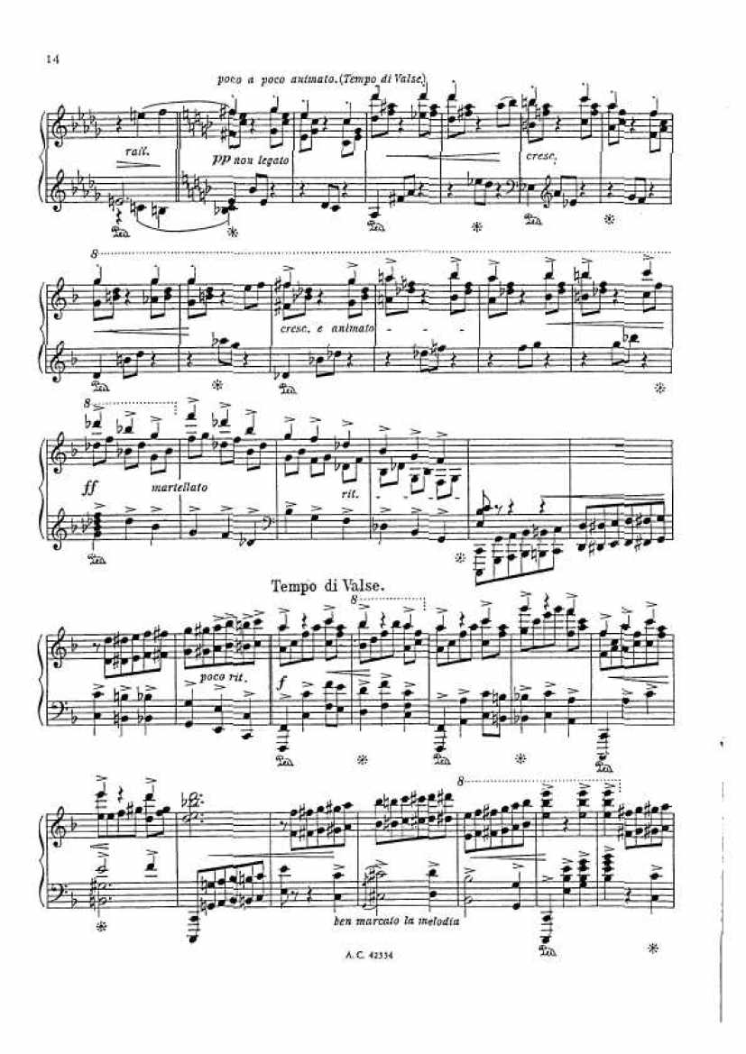 Schütt (Strauss) Rosen aus dem Sueden钢琴谱