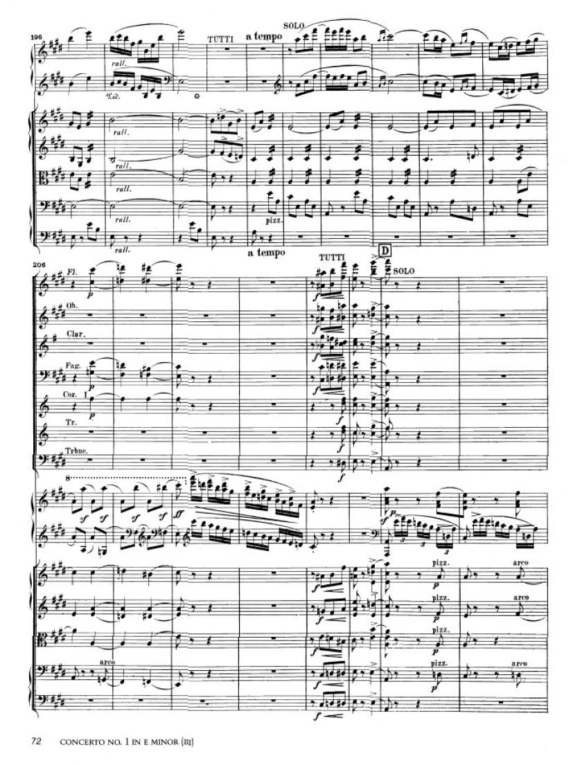 e小调第一钢琴协奏曲 Op.11 Piano Concerto No.1 in e Minor Op.11钢琴谱