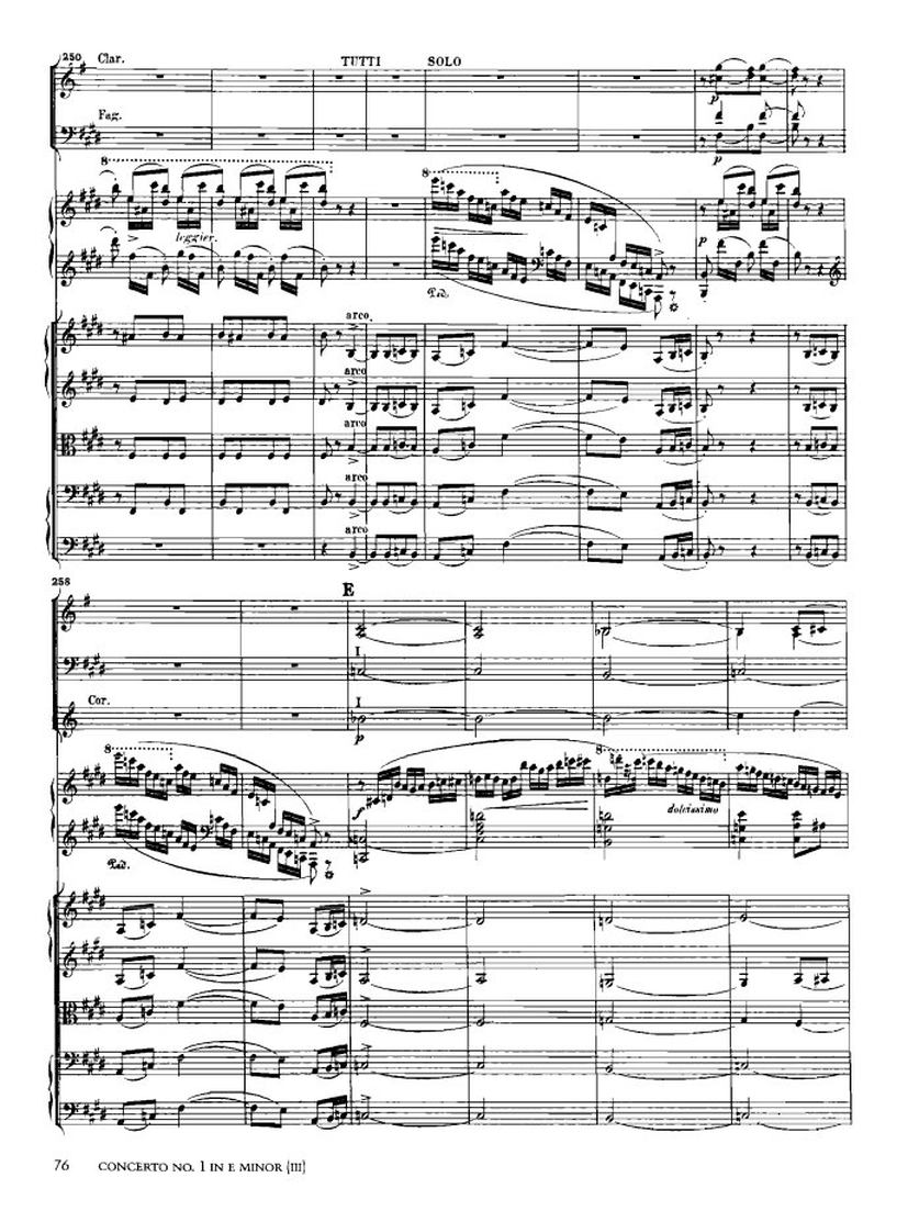 e小调第一钢琴协奏曲 Op.11 Piano Concerto No.1 in e Minor Op.11钢琴谱