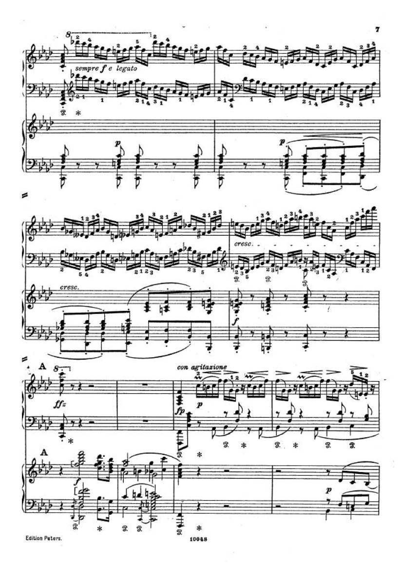 f小调钢琴协奏曲 Piano Concerto in f Minor Op.16钢琴谱