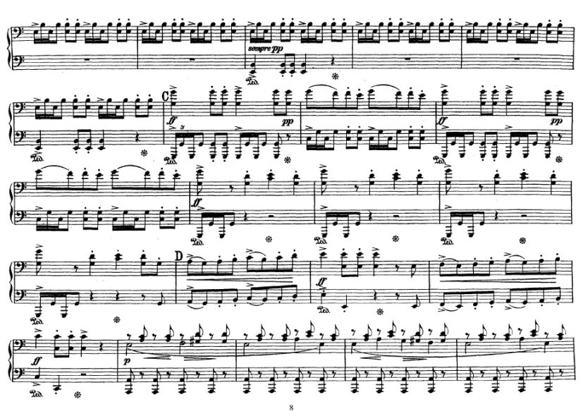 Peer Gynt Suite no.2钢琴谱