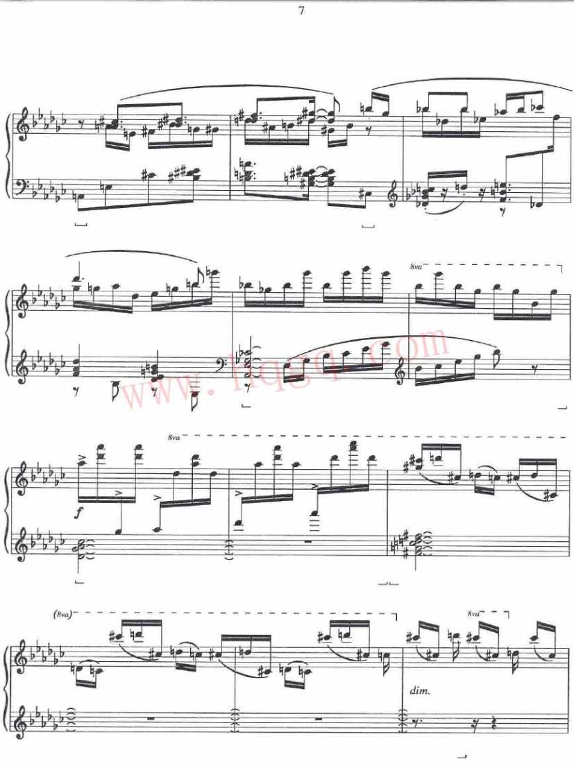 格什温练习曲 Gershwin Etudes钢琴谱