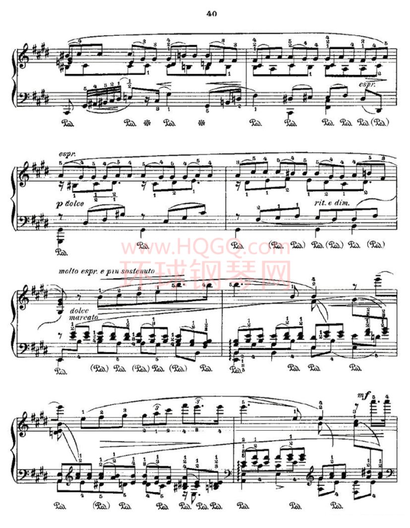 肖邦《练习曲》Fr.Chopin No 2钢琴谱