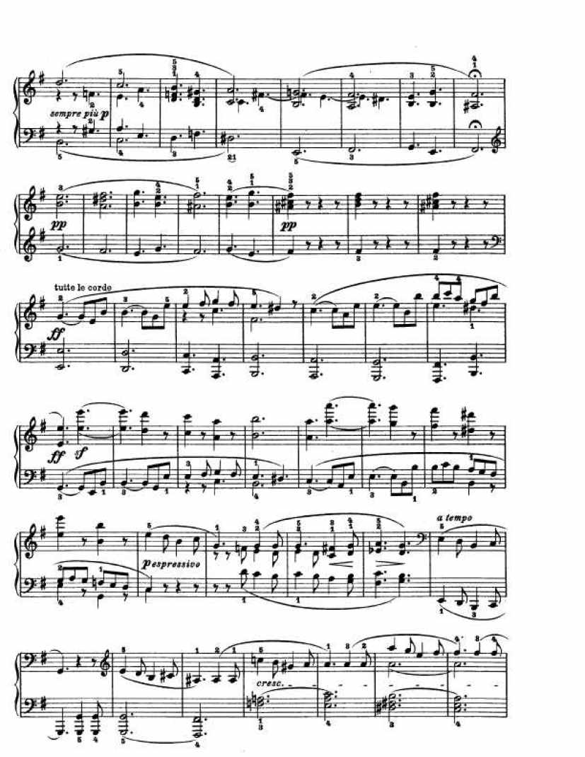 E大调第三十钢琴奏鸣曲 Op.109 Piano Sonata in E钢琴谱