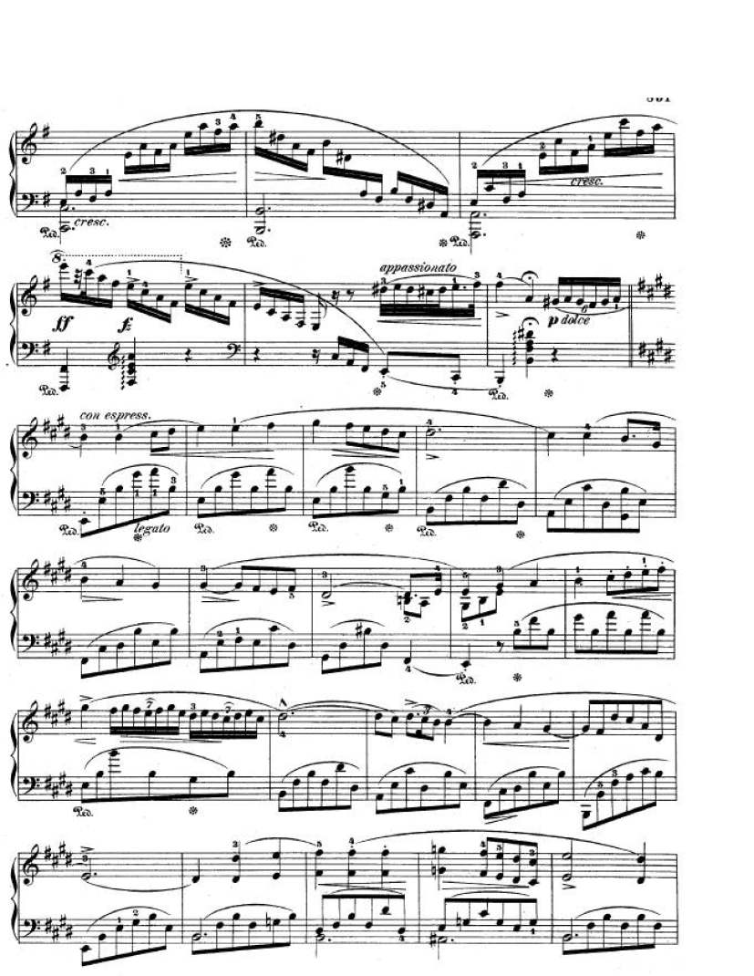 e小调第一钢琴协奏曲 Op.11 Piano Concerto No.1 in e Minor Op.11钢琴谱