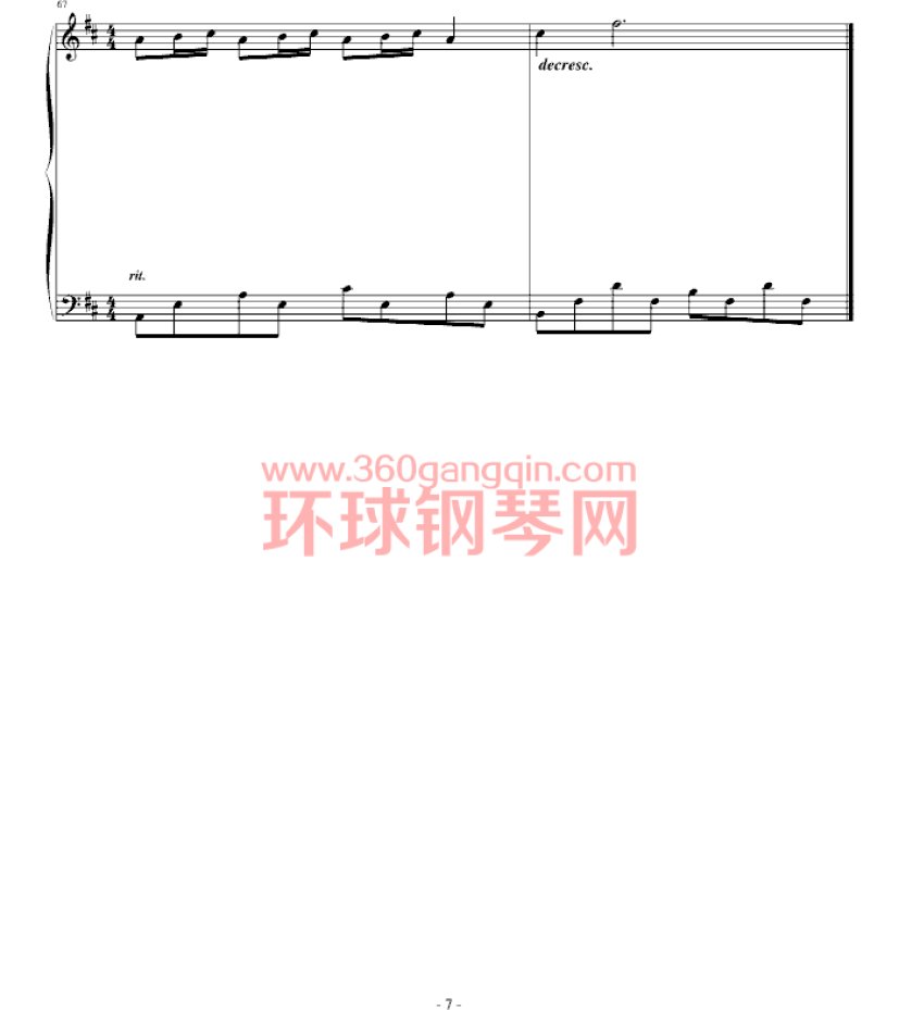 秋风再来时钢琴谱