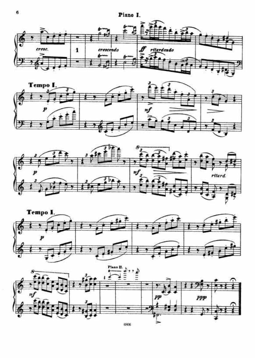 c小调第二组曲“剪影”Suite No.2 in c Minor Op.23钢琴谱