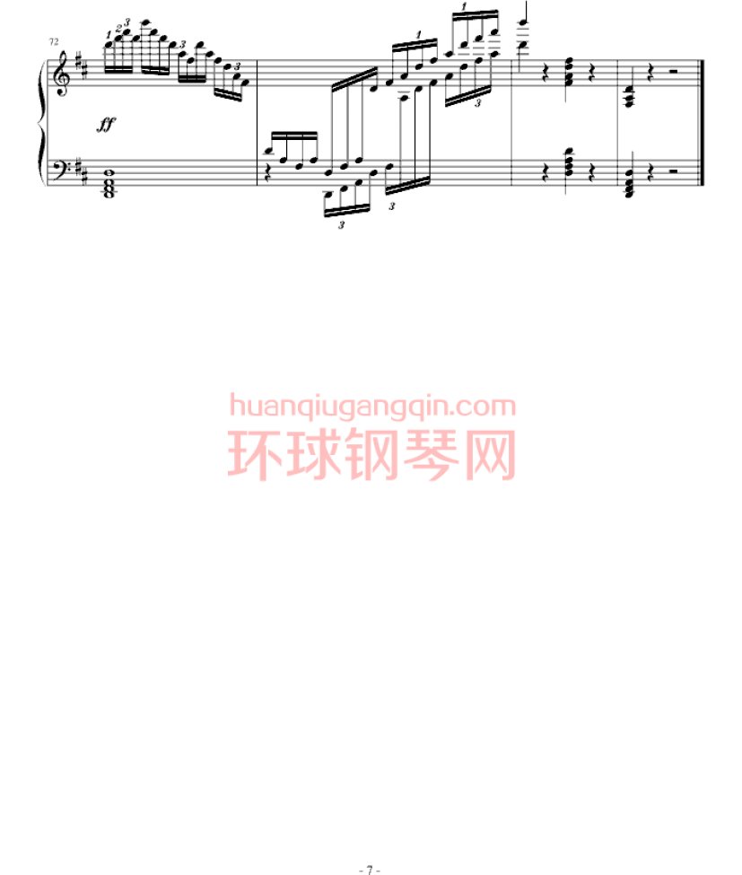 练习曲Op.740 No.3钢琴谱