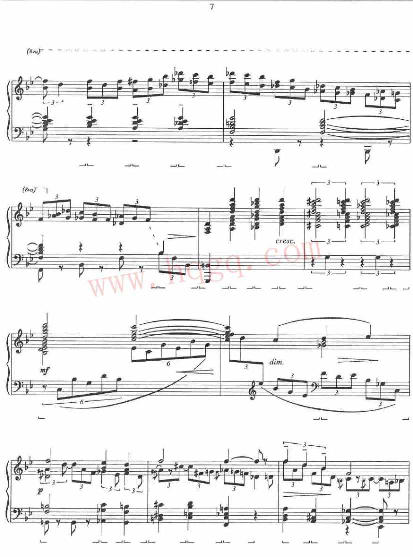 格什温练习曲 Gershwin Etudes钢琴谱