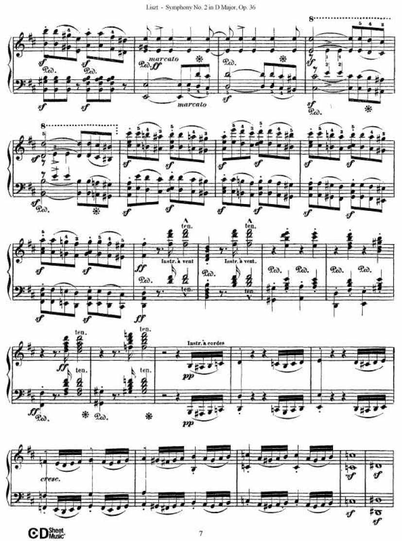 D大调第二交响曲 Symphony No.2 in D Major Op.36钢琴谱