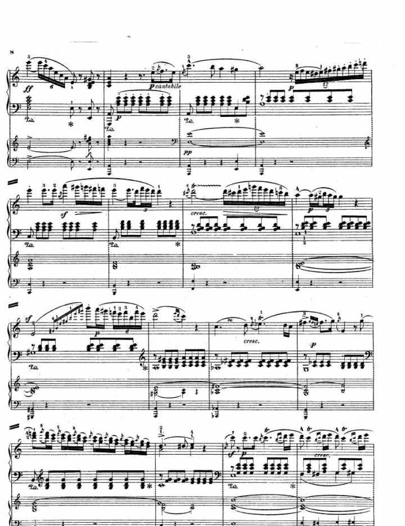 a小调钢琴协奏曲 Piano Concerto in a Minor Op.85钢琴谱