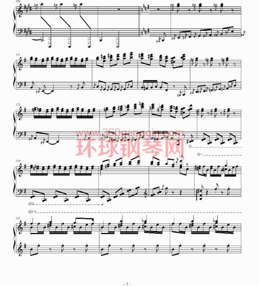 霍洛维兹卡门幻想曲（1927，1968）钢琴谱