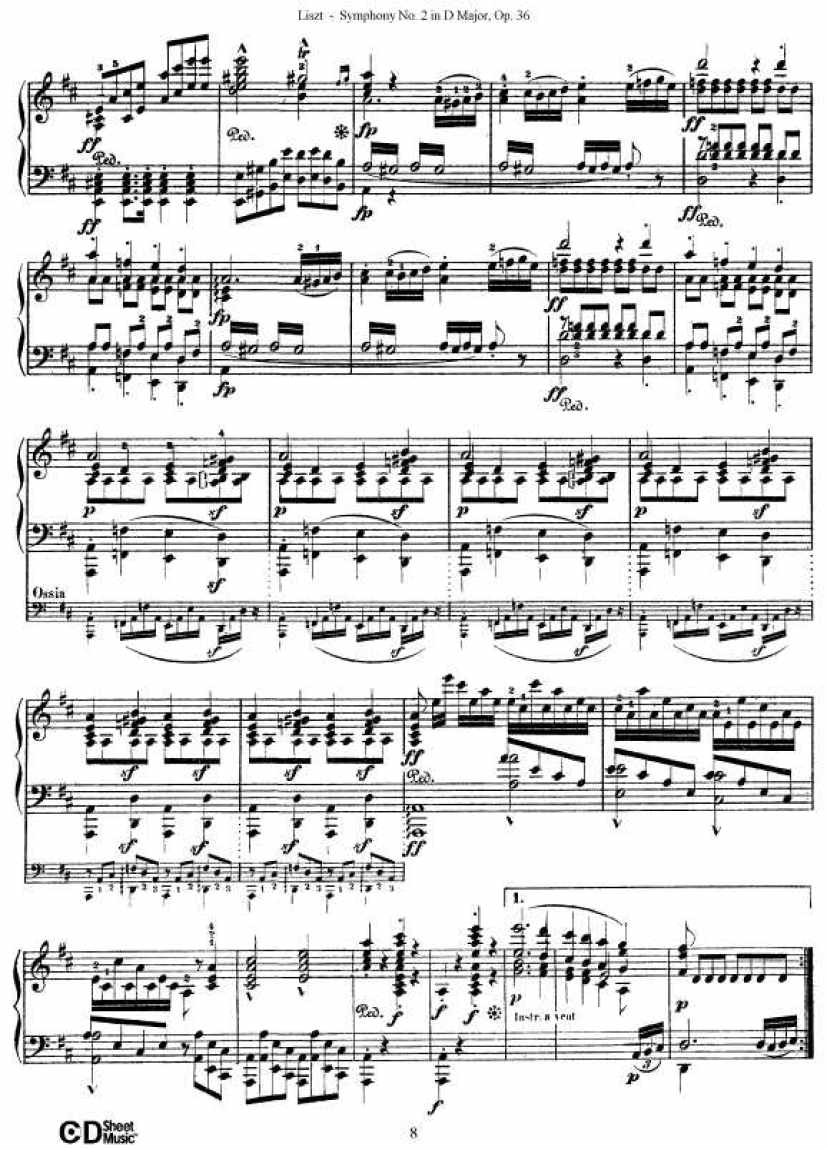 D大调第二交响曲 Symphony No.2 in D Major Op.36钢琴谱