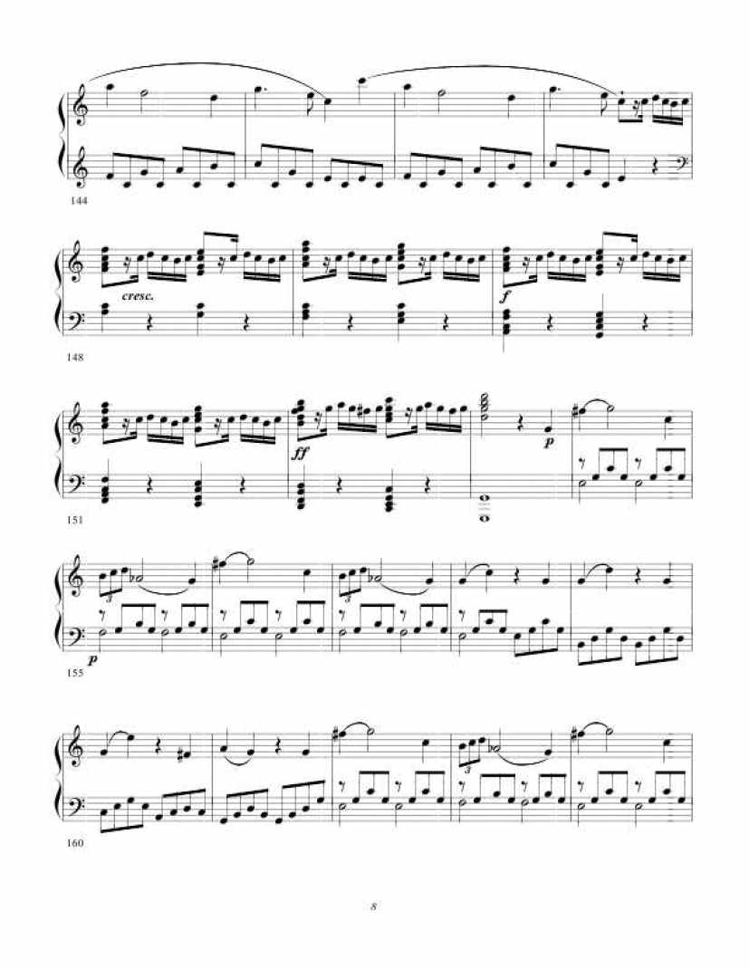 C大调钢琴奏鸣曲 Piano Sonata in C Major Op.7钢琴谱