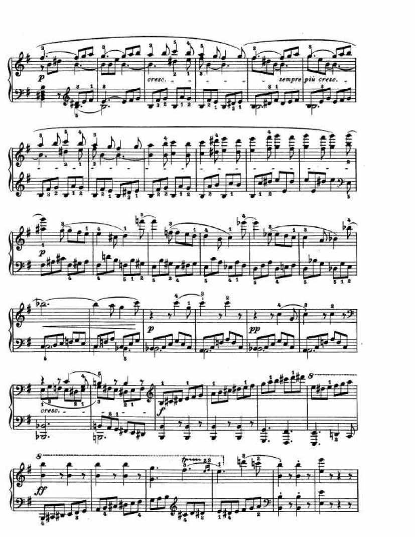 E大调第三十钢琴奏鸣曲 Op.109 Piano Sonata in E钢琴谱