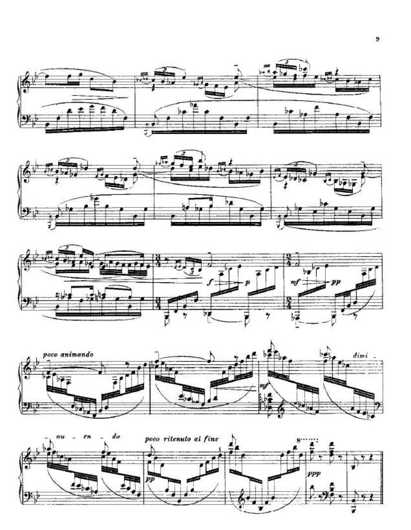 降b小调第二钢琴奏鸣曲 Piano Sonata No.2 in b钢琴谱