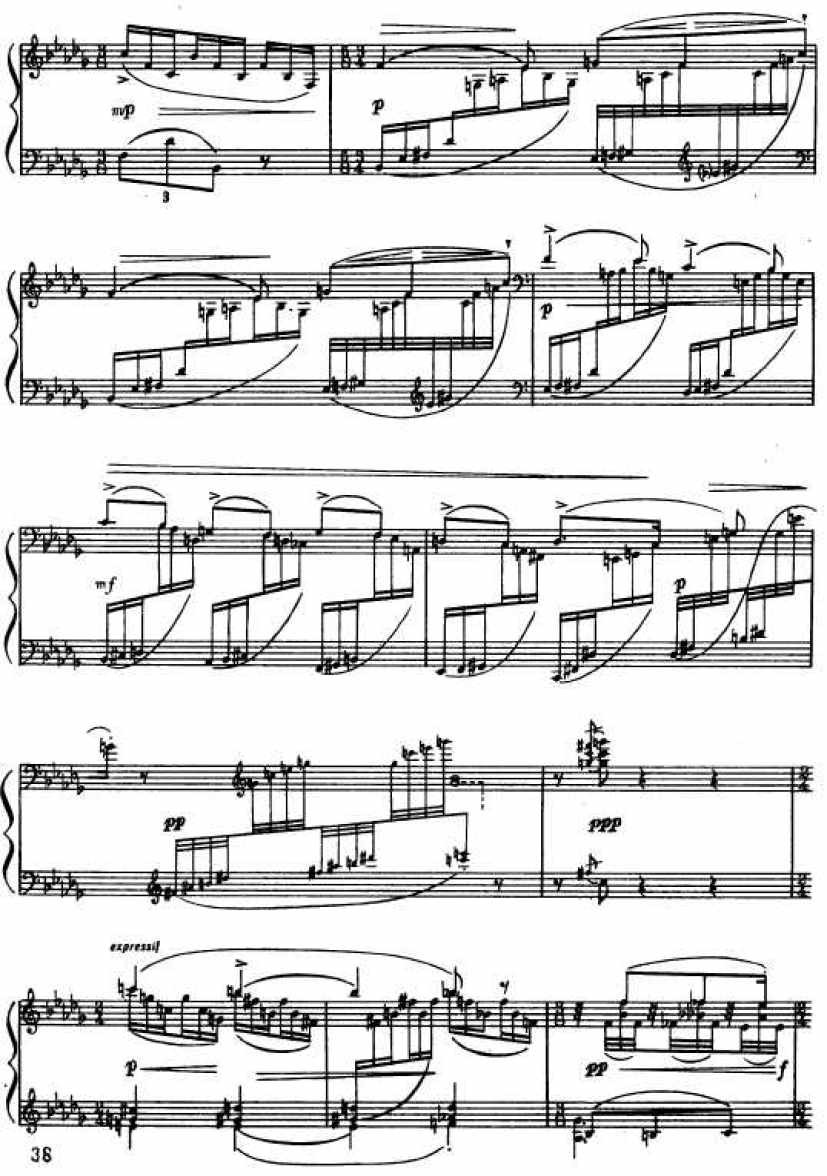 拉威尔的镜子组曲（野田废弹了里面第四首 丑角的晨歌）Ravel “Alborada del gracioso” from Suite “Miroir“钢琴谱